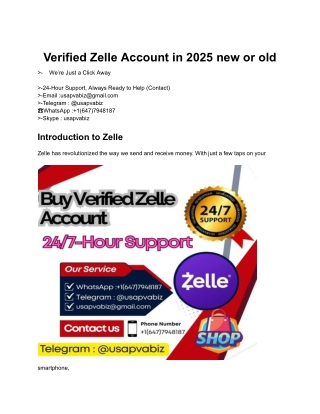 verified zelle account in 2025 new or old