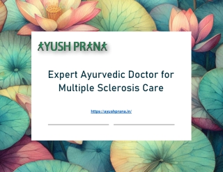 Expert Ayurvedic Doctor for Multiple Sclerosis Care