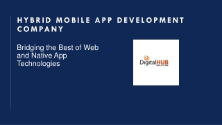 hybrid mobile app development company