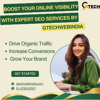 Boost Your Online Visibility with Expert SEO Services by Gtechwebindia