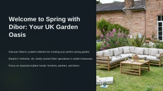 Welcome to Spring with Dibor: Your UK Garden Oasis