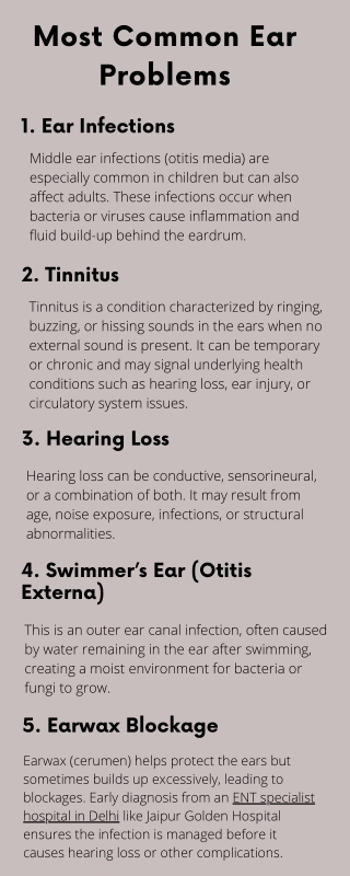 most common ear problems