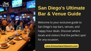 San Diego's Ultimate Bar & Venue Guide