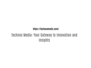https technosmedia com