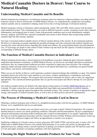 MMD Medical Doctors