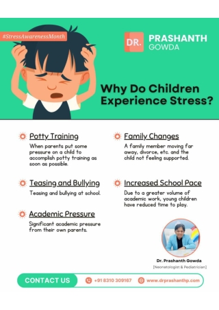 children feel stress too _ Dr Prashanth Gowda _ Best Pediatrician in HSR Layout
