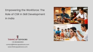 CSR for Skill Development in India