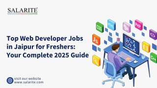 Top Web Developer Jobs in Jaipur for Freshers Your Complete 2025 Guide
