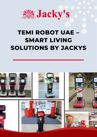 Temi Robot UAE – Smart Living Solutions by Jackys