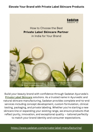 Elevate Your Brand with Private Label Skincare Products