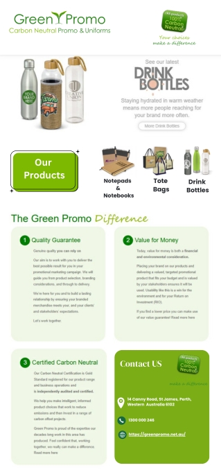 Eco-Friendly Promotional Products for Sustainable Brand Visibility