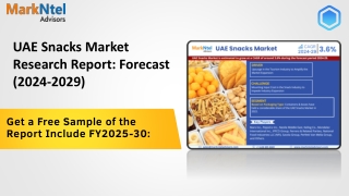 UAE Snacks Market Intelligence: Trends, Players, and Forecasts (2024-2029)