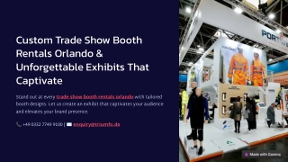 Custom Trade Show Booth Rentals in Orlando for Unforgettable Exhibits