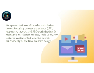 this presentation outlines the web design project