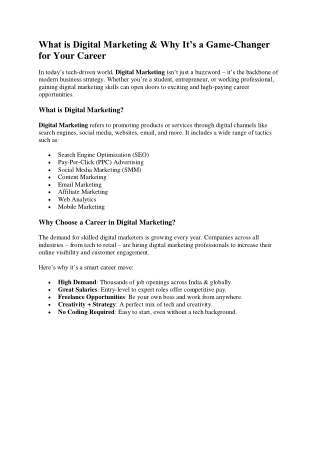 What is Digital Marketing (1)