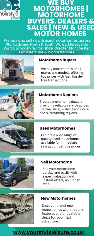 We Buy Motorhomes  Motorhome Buyers, Dealers & Sales  New & Used Motor homes