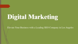Boost Your Online Presence with a Trusted SEO Company in Los Angeles
