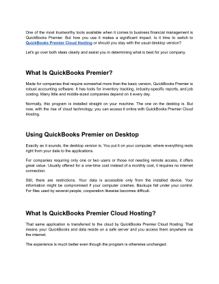 QuickBooks Premier Cloud Hosting vs Desktop_ What’s Best for You