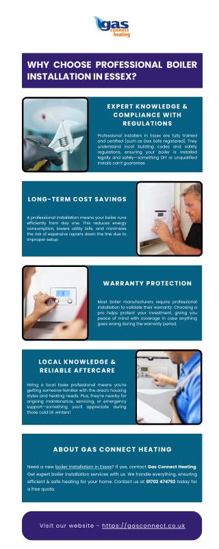 Why Choose Professional Boiler Installation in Essex?