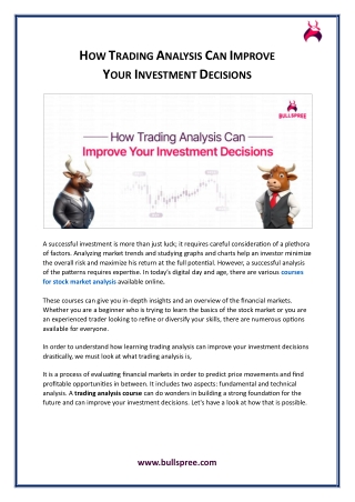 How Trading Analysis Can Improve Your Investment Decisions