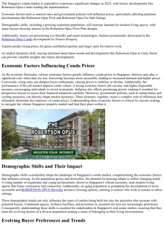 2025 Singapore Condo Price Trends and Insights
