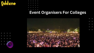 Event Organisers For Colleges