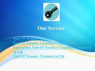 End Of Tenancy Cleaning Services