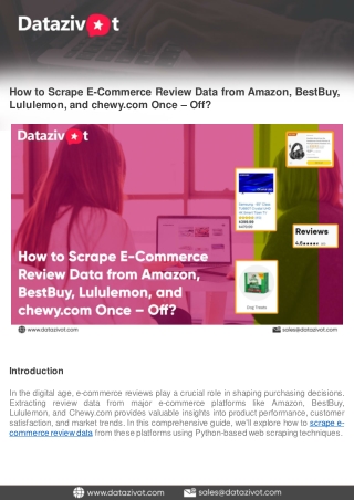 How to Scrape E-Commerce Review Data from Amazon, BestBuy, Lululemon, and chewy.com Once – Off - Copy
