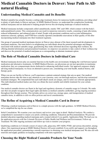 MMD Medical Doctors