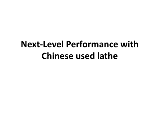 Chinese Used Lathe For Sale