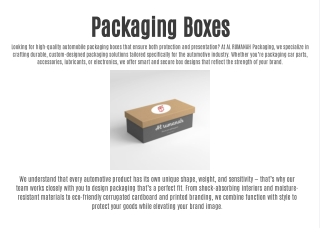 packaging boxes