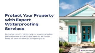 Reliable Waterproofing Services for Long-Lasting Protection