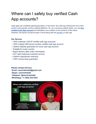 What are the top 5 sites to buy verified cash app accounts ...