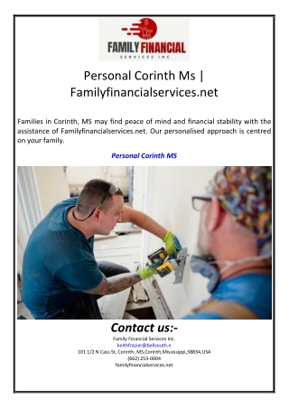 personal corinth ms familyfinancialservices net