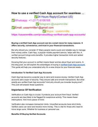 how to use a verified cash app account