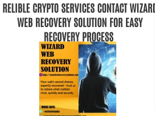 relible crypto services contact wizard