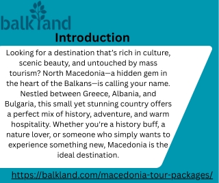 Best Macedonia Tour Packages pdf