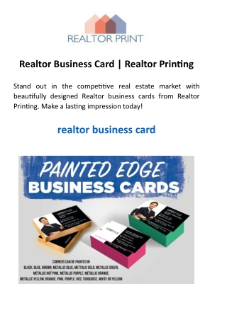 Realtor Business Card