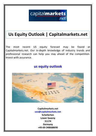 Us Equity Outlook Capitalmarkets.net