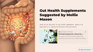 Mollie Mason’s Best Supplements for Gut Health Guide