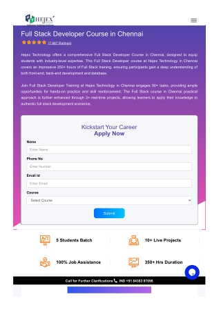 full stack developer course in chennai