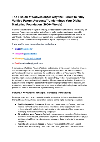 The Illusion of Convenience_ Why the Pursuit to _Buy Verified Paxum Accounts_ Undermines Your Digital Marketing Foundati