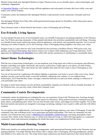Exploring Modern Living Trends in Thomson Area