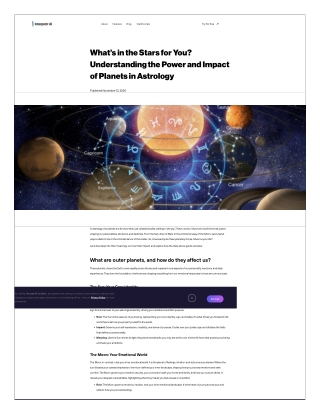 Understanding the Power and Impact of Planets in Astrology