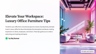 Top Office Furniture Store in Dubai & UAE