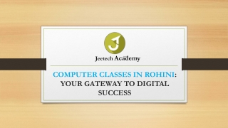 computer classes in rohini your gateway to digital success