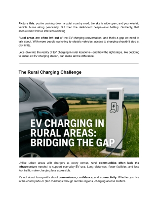 EV Charging in Rural Areas_ Bridging the Gap