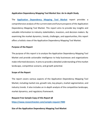 application dependency mapping tool market size