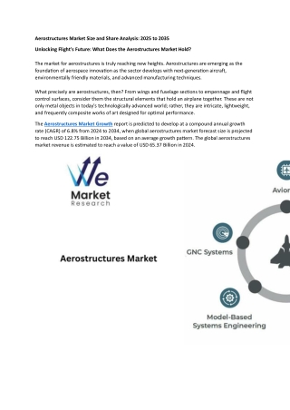 Aerostructures Market Size and Share Analysis