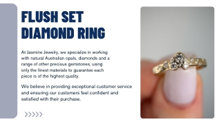 Flush Set Diamond Ring